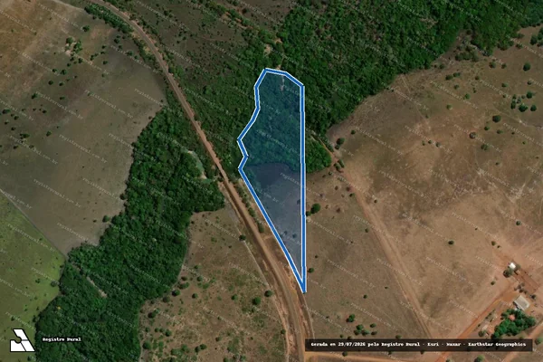 Imagem de satélite de FAZENDA ESPERANÇA GLEBA 01 / Parte 1 em Marianópolis do Tocantins - TO