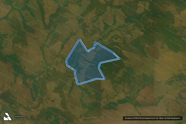 Imagem de satélite de FAZENDA SANTA LUZIA - Parte 1 em Bandeirantes - MS