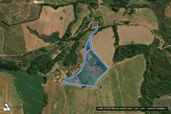 Imagem de satélite de Pasto do Açude - Parte 2 em Lagoa Dourada - MG