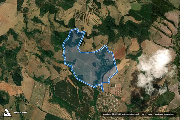 Imagem de satélite de Fazenda São Francisco - FAZENDA SÃO FRANCISCO B em Analândia - SP