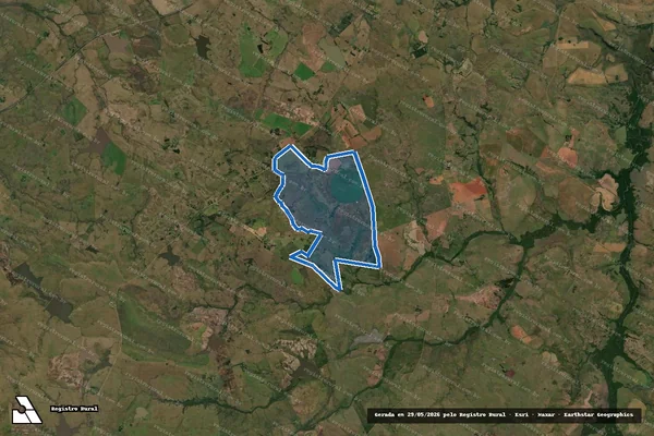 Imagem de satélite de Estância Cordilheira - Gleba 3 em Alegrete - RS