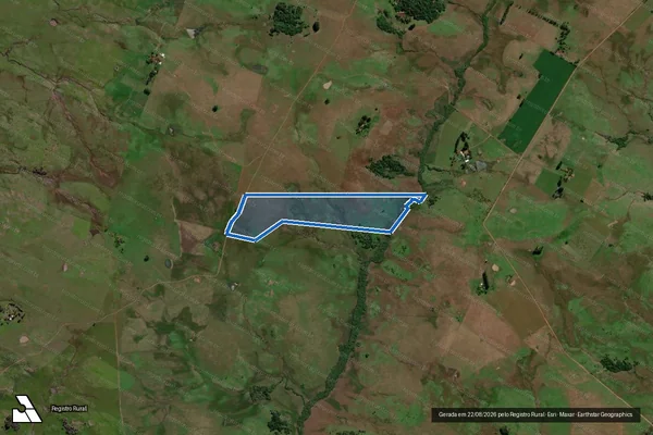 Imagem de satélite de Fazenda Santo Antonio - P3 ? Lacy Jacinto de Oliveira em Santo Antônio das Missões - RS