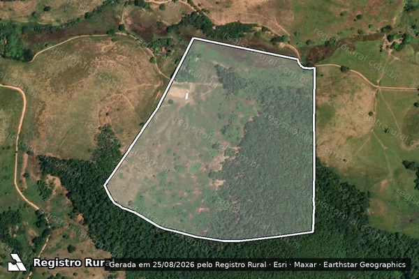Imagem de satélite de SITIO SAO FRANCISCO - Parcela 1 em Recreio - MG