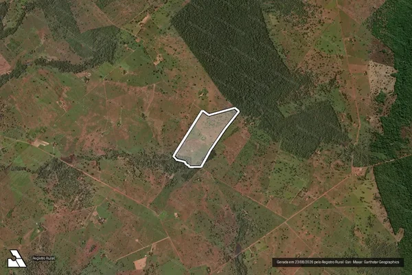 Imagem de satélite de Lote 36 ? Projeto de Assentamento Rio Araguaia - Lote 36 ? P. A. Rio Araguaia em São Miguel do Araguaia - GO
