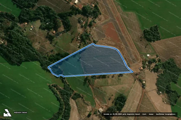 Imagem de satélite de LOTE N. 441-A ? GLEBA 5 SANTO ANTONIO - PERÍMETRO 01 em Manoel Ribas - PR