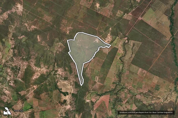 Imagem de satélite de FAZENDA DO BREJO - Parte 1 em Jequitaí - MG
