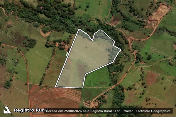 Imagem de satélite de Fazenda Lagoa Formosa - Gleba D - PARCELA 04 em Anápolis - GO