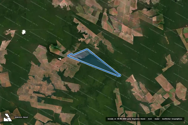 Imagem de satélite de FazendaJeriocoacoara em Brasnorte - MT
