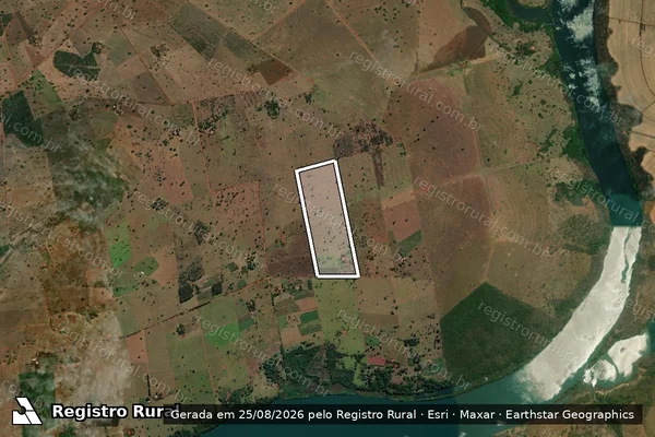 Imagem de satélite de Lote 22 - Projeto de Assentamento São Jerônimo - Parte 1 em Caçu - GO