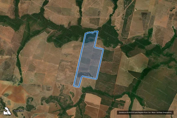 Imagem de satélite de FAZENDA ÁGUA FRIA - LOTE 14 - Gleba A em Nova Xavantina - MT