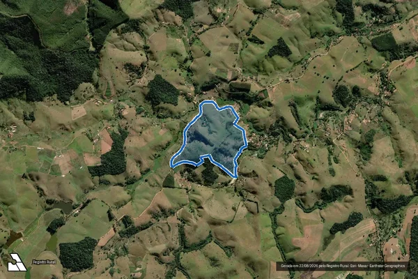 Imagem de satélite de Sítio Santa Luzia - Gleba A em Paraibuna - SP