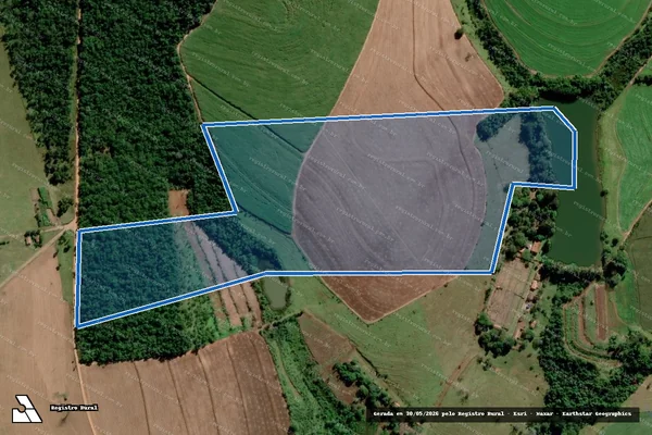 Imagem de satélite de Fazenda Anápolis - Gleba B em Avaré - SP