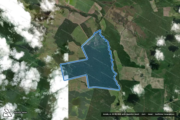 Imagem de satélite de CAMPO EXPERIMENTAL SERRA DA PRATA - Parte 1 em Mucajaí - RR