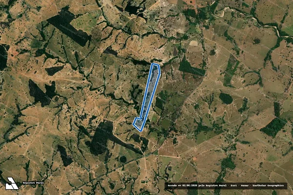 Imagem de satélite de FAZENDA CÓRREGO DO CEDRO - Parcela 1 em Córrego do Ouro - GO