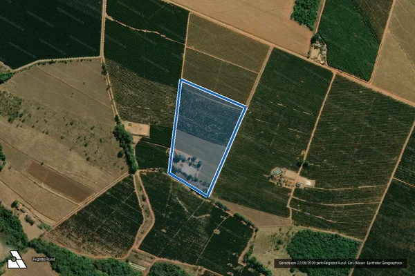 Imagem de satélite de Fazenda Francelina - Parcela 1 em Araguari - MG