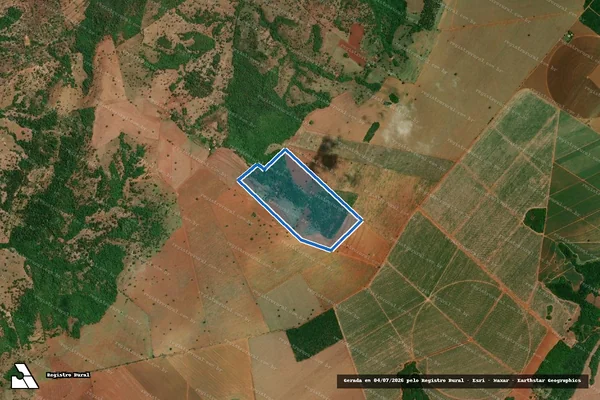 Imagem de satélite de FAZENDA SÃO DOMINGOS DOS OLHOS D AGUA E LAGEADO - Parcela 1 em Morrinhos - GO