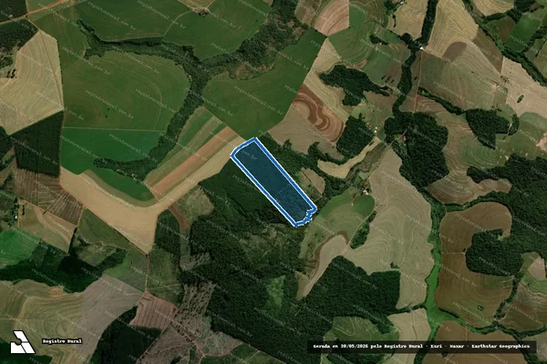 Imagem de satélite de LOTE DE TERRAS Nº 46-A - LOTE DE TERRAS Nº 46-A em Araruna - PR