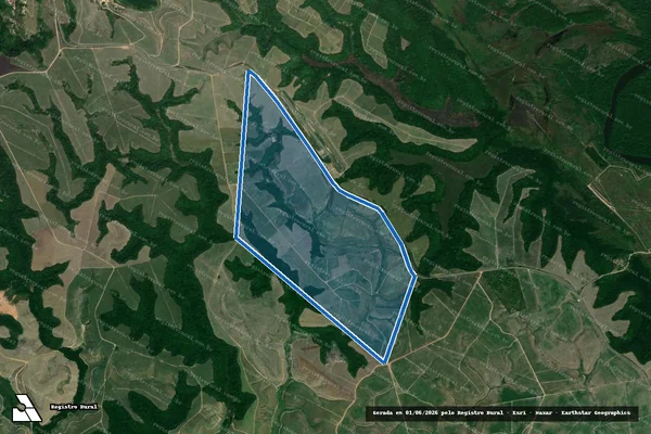 Imagem de satélite de FAZENDA JURUÁ - PARTE 01 em Barra de Santo Antônio - AL