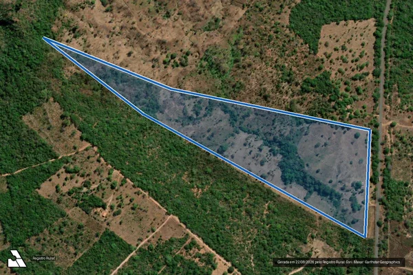 Imagem de satélite de PA BREJÃO, LOTE 10 - Parte 01 em Filadélfia - TO