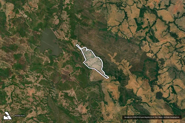 Imagem de satélite de FAZENDA JACARE - GLEBA 2 em Iporá - GO