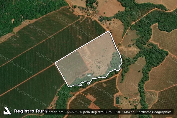 Imagem de satélite de Fazenda Monte Carmelo, lugar denominado ?Cunhas? - Parcela 1 em Monte Carmelo - MG