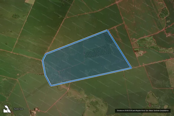 Imagem de satélite de Fazenda São Inácio - Parcela 1 em Laguna Carapã - MS