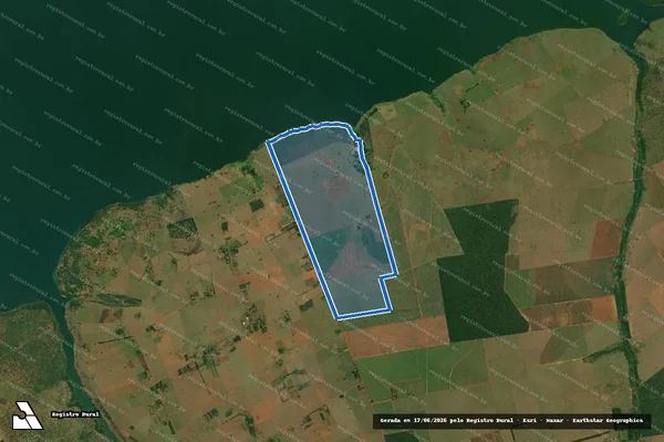 Imagem de satélite de Fazenda Santa Luzia - Parte 1 em Teodoro Sampaio - SP