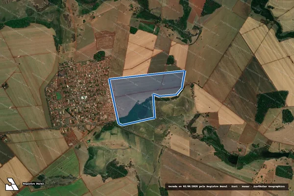 Imagem de satélite de Fazenda Sete Lagoas Carvalho - PARTE 1 em Gouvelândia - GO