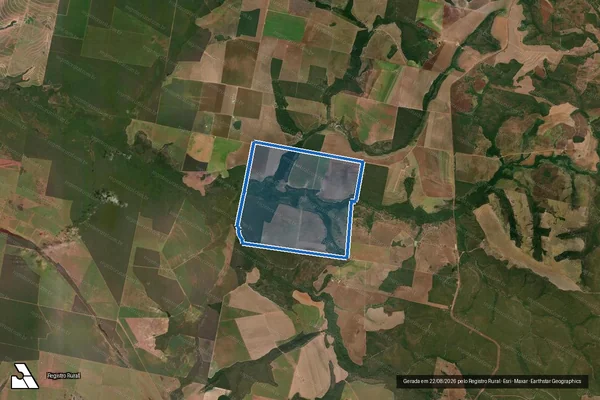 Imagem de satélite de Fazenda Vagalume - Parte 1 em Ribeirão Cascalheira - MT