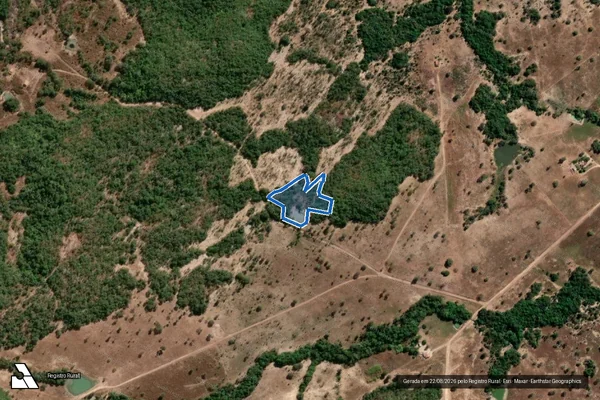 Imagem de satélite de Projeto de Assentamento 12 de Outubro - Área de Preservação Permanente 31 - Parte 1 em Crixás - GO