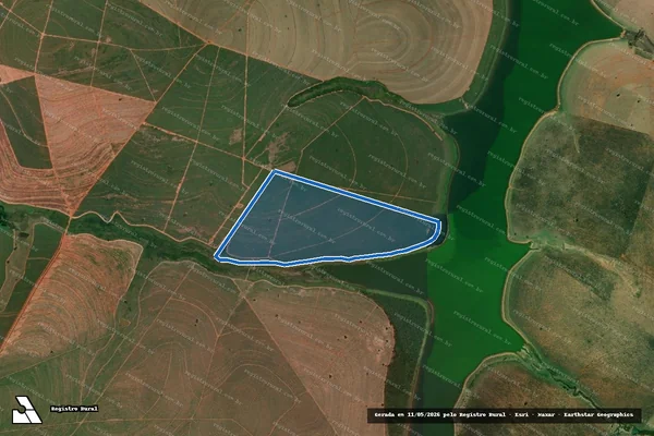 Imagem de satélite de Fazenda Barra Bonita - Parte 2 em Araçatuba - SP