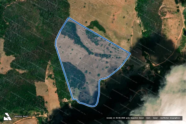 Imagem de satélite de Fazenda São Geraldo - Parte 01 em Santa Maria do Suaçuí - MG