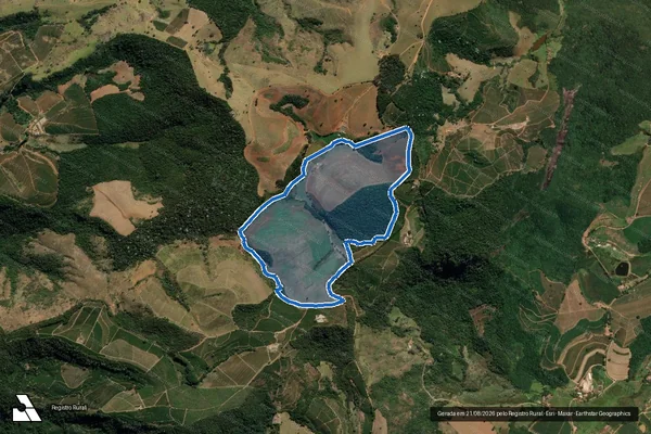 Imagem de satélite de FAZENDA JABUTICABEIRA - FAZENDA DA JABOTICABEIRA em São Gonçalo do Sapucaí - MG