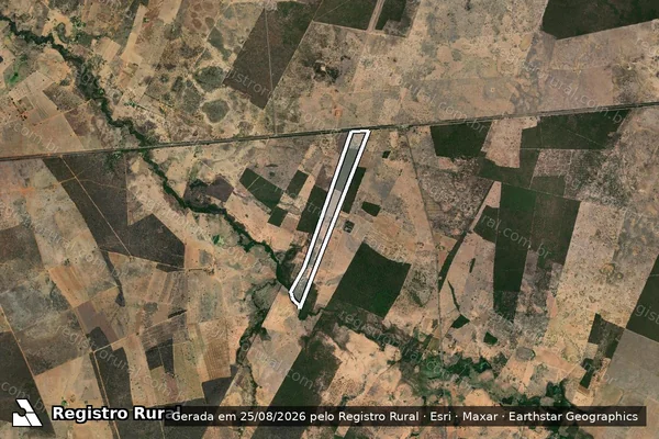 Imagem de satélite de Fazenda Lagoa de Tomaz - Parte 1 em Iuiu - BA