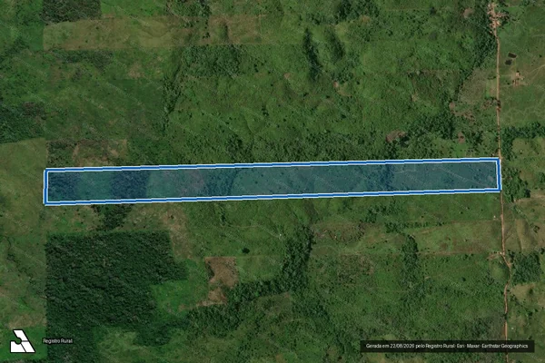 Imagem de satélite de FAZENDA SITIO VERDE - P.A. QUADRA LUZILANDIA