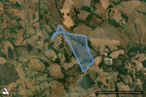 Imagem de satélite de FAZENDA MEDALHA MILAGROSA - 001 em Piracanjuba - GO