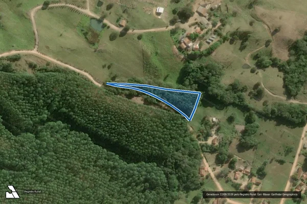 Imagem de satélite de Recanto da Floresta II - Gleba B em Ribeirão Grande - SP