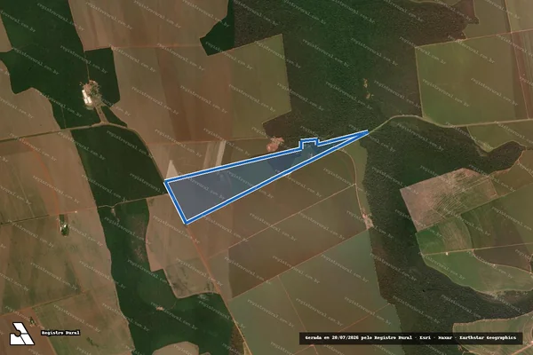 Imagem de satélite de FAZENDA SARANDI em Nova Mutum - MT