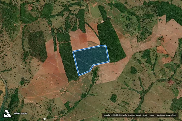 Imagem de satélite de FAZENDA BANANAL em Piracanjuba - GO