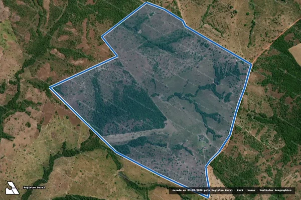 Imagem de satélite de FAZENDA BOA VISTA, LOTE 32 E 32-G, LOTEAMENTO PEQUIZEIRO, GLEBA 04, FOLHA 01 - Parte 1 em Couto Magalhães - TO