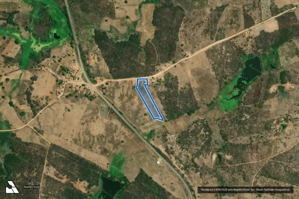 Imagem de satélite de SÍTIO FECHADO ? LOTE 3309 - Parte 1 em Jaguaribe - CE