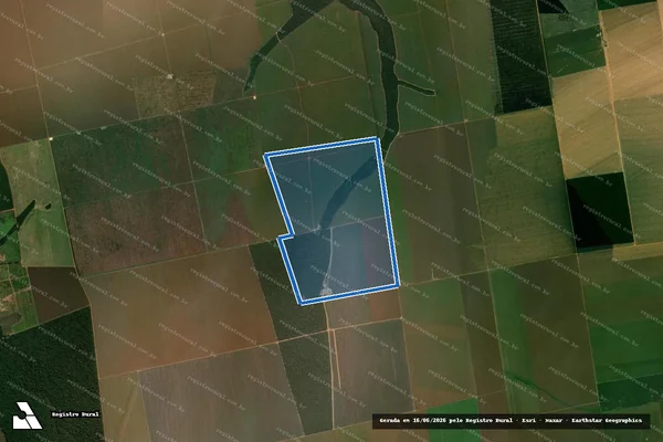 Imagem de satélite de LOTE 06 QUADRA 01 - PARTE 01 em Feliz Natal - MT