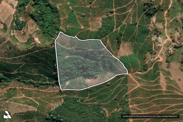 Imagem de satélite de Fazenda do Monjolinho - PARTE 1 em Manhuaçu - MG