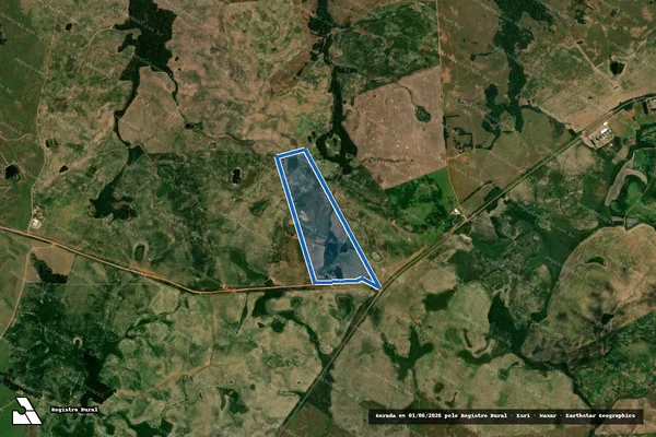 Imagem de satélite de Coxilha do Vento  - Parcela 4 em São Francisco de Assis - RS