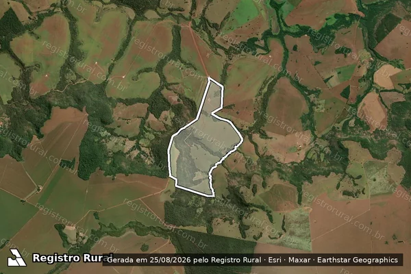 Imagem de satélite de FAZENDA FORTALEZA - SERRA NEGRA - 001 em Quirinópolis - GO