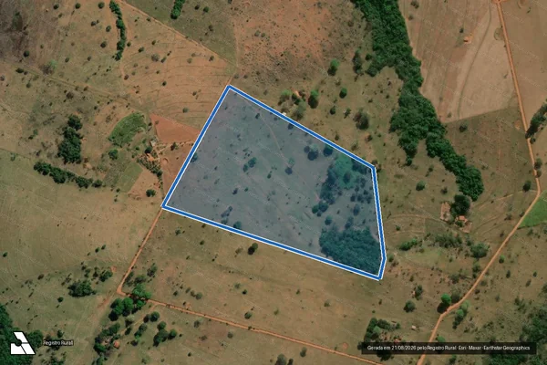 Imagem de satélite de Fazenda Tavares - Lote 47 em Campo Florido - MG