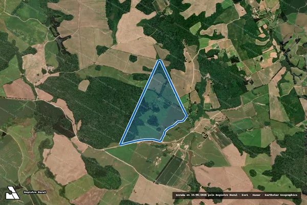 Imagem de satélite de Fazenda Santa Maria - Gleba A em Campo do Tenente - PR
