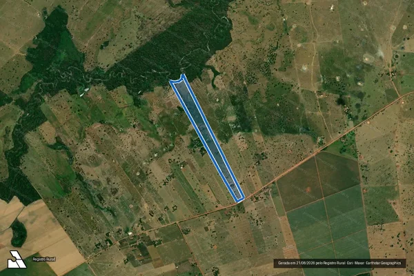 Imagem de satélite de P. A. Santa Helena II - Lote 20 - Lote-20 em Mirassol d'Oeste - MT