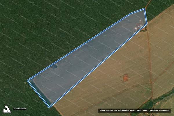 Imagem de satélite de FAZENDA CANTON em Juara - MT