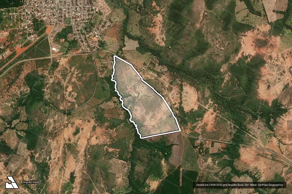 Imagem de satélite de FAZENDA BAHIA - Parte 1 em Bocaiúva - MG